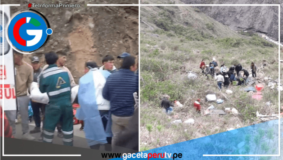 Veinte personas fallecieron en Áncash después de que un autobús se precipitara a un abismo