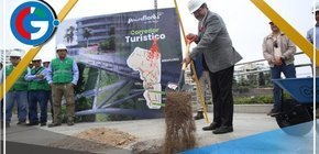 Alcalde Carlos Canales colocó primera piedra de obra del corredor turístico que unirá a Miraflores y Barranco