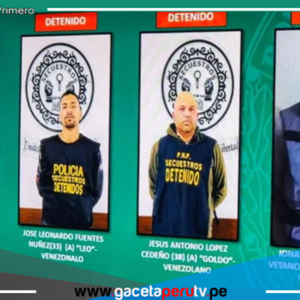 PNP detiene a cuatro posibles miembros de la banda criminal “Los Gallegos”