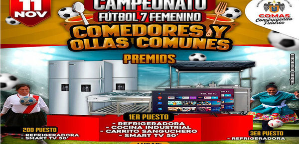 Gran Campeonato de Fútbol Femenino en Comas Ofrece Generosos Premios