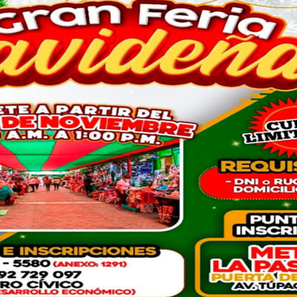 Emprendedores de Comas tienen una ventana de oportunidad para esta Navidad