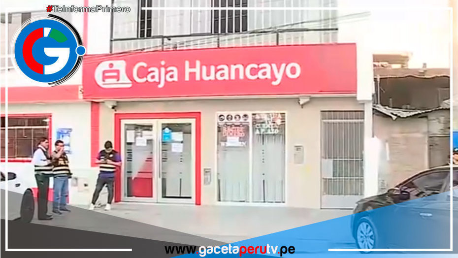 Asaltan sede de Caja Huancayo en Villa El Salvador: Delincuentes escapan con más de 30 mil soles