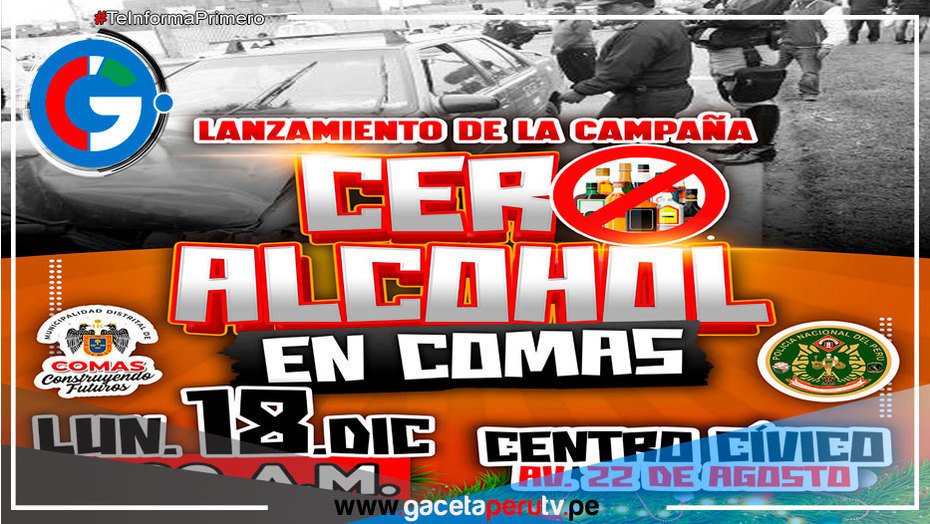 Lanzamiento de la Campaña 'Navidad Cero Alcohol' en Comas por Seguridad Vial