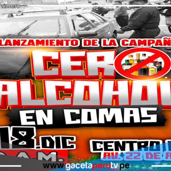 Lanzamiento de la Campaña 'Navidad Cero Alcohol' en Comas por Seguridad Vial