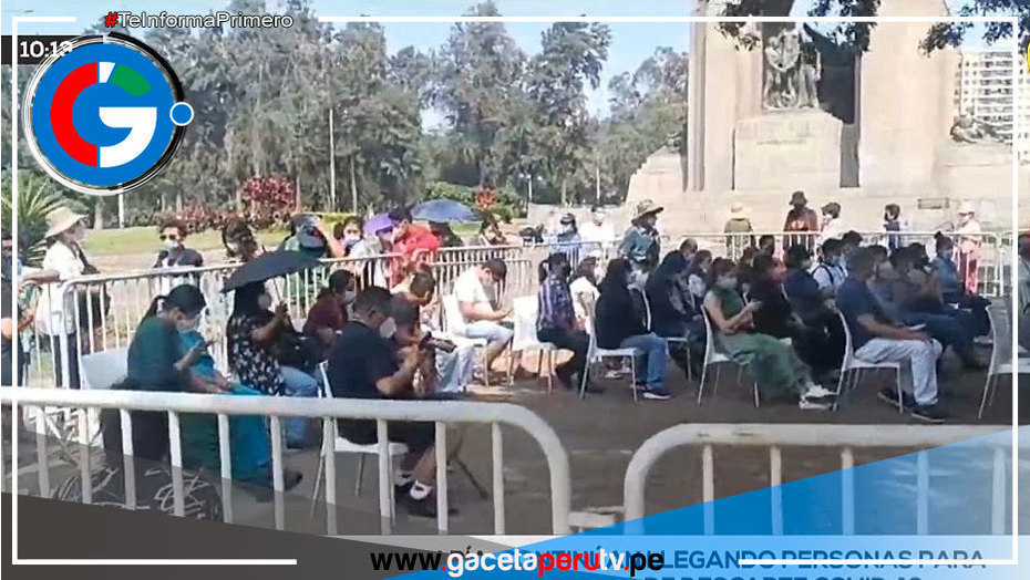 Caos en el Campo de Marte: largas colas para pruebas de covid-19 y escasez de personal para agilizar la atención
