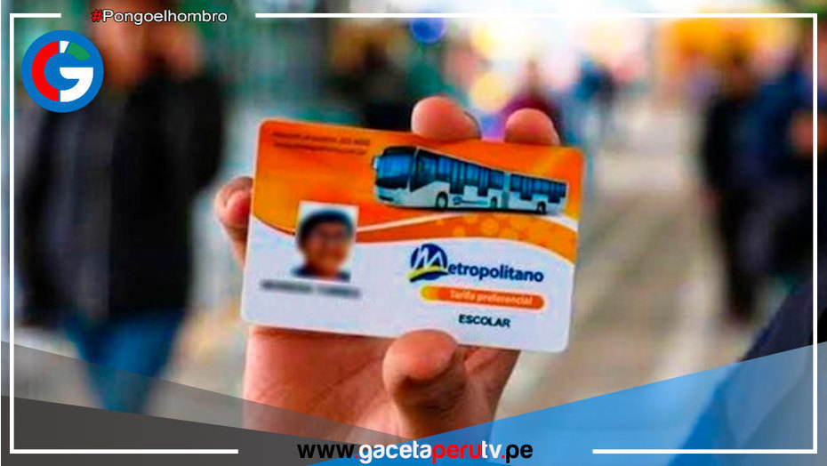 Lima: Padres deben tramitar para sus hijos la tarjeta escolar para el pago de medio pasaje