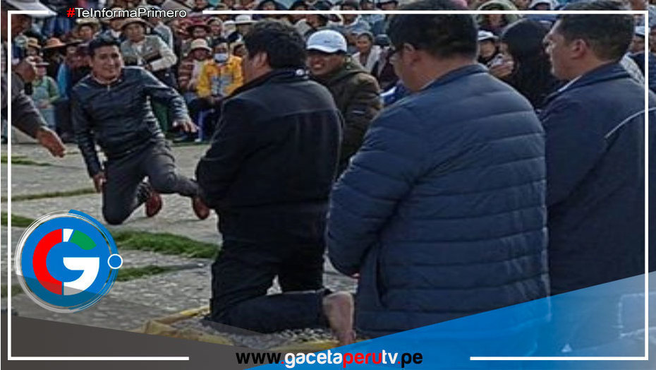 Ronderos obligan a alcalde a realizar “ranas” y “planchas” por supuesta reunión con Alberto Otárola