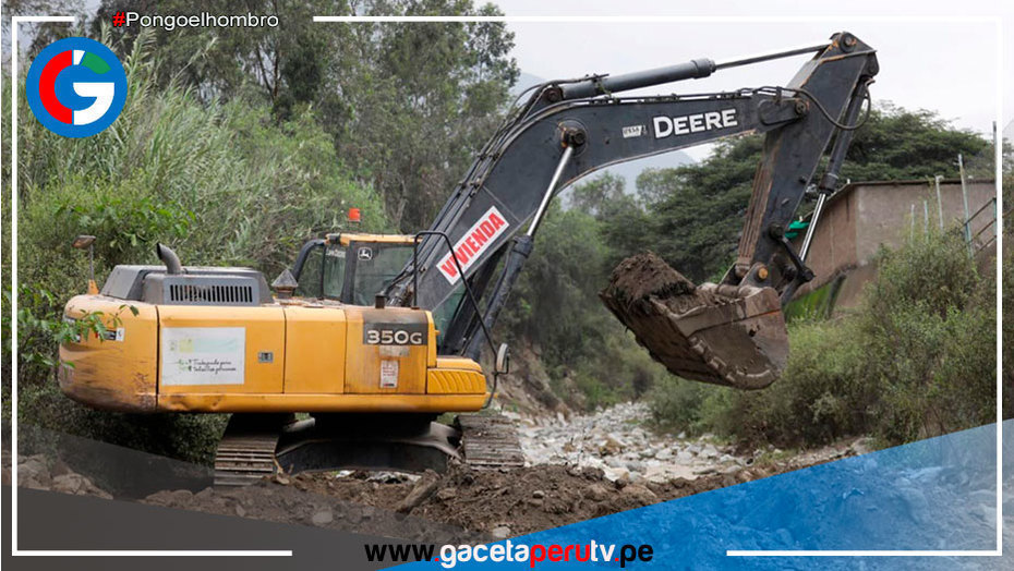 Santa Eulalia: Intervienen en 7 quebradas por riesgos de inundaciones