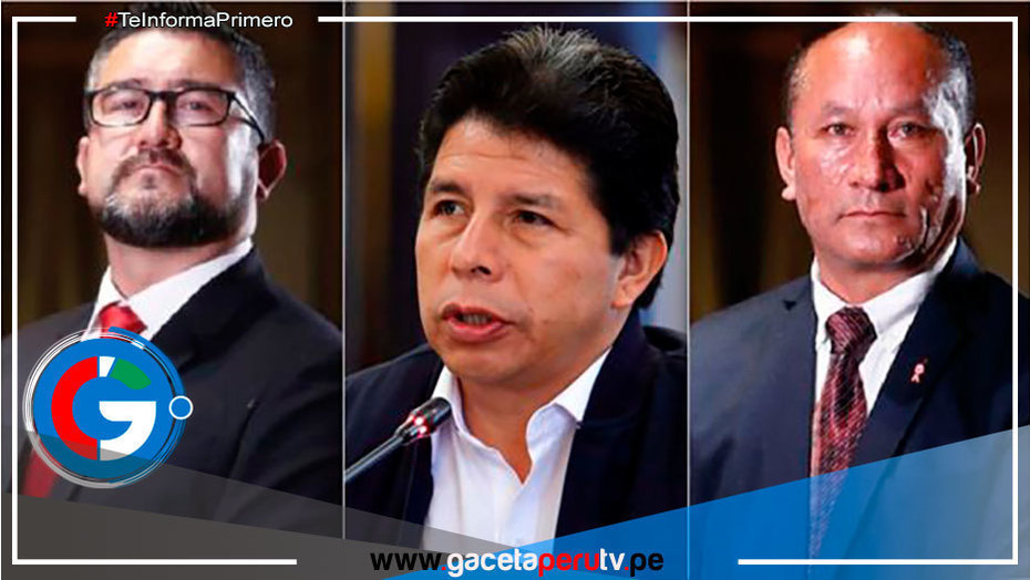 Piden 36 meses de prisión preventiva contra Pedro Castillo, Juan Silva y Geiner Alvarado