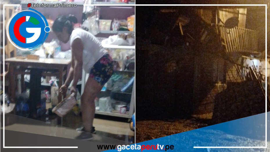 Al menos 70 familias resultaron afectadas por huaico en anexo de Huayllampi