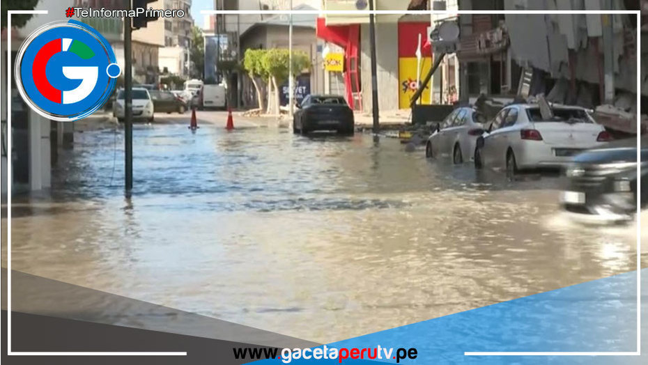 Se salió el mar 200 metros en Turquía inundando varios puntos en medio del caos