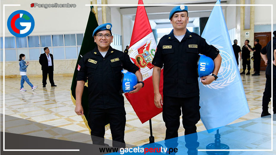 Dos policías peruanos participarán en una misión de paz de la ONU