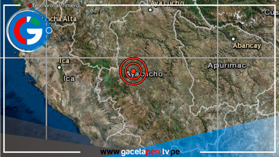 En Ayacucho se registró un sismo de magnitud 4.2