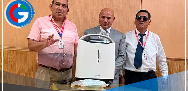 ONG "Las Manos que Ayudan de Corazón” entrega donación a alcalde de Cajamarca