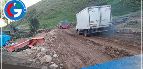 Vía Los Libertadores bloqueada al colapsar puente Niñobamba por crecida de río 