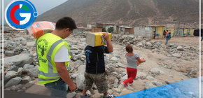 Supervisan la entrega de 19 toneladas de bienes en Huarochirí