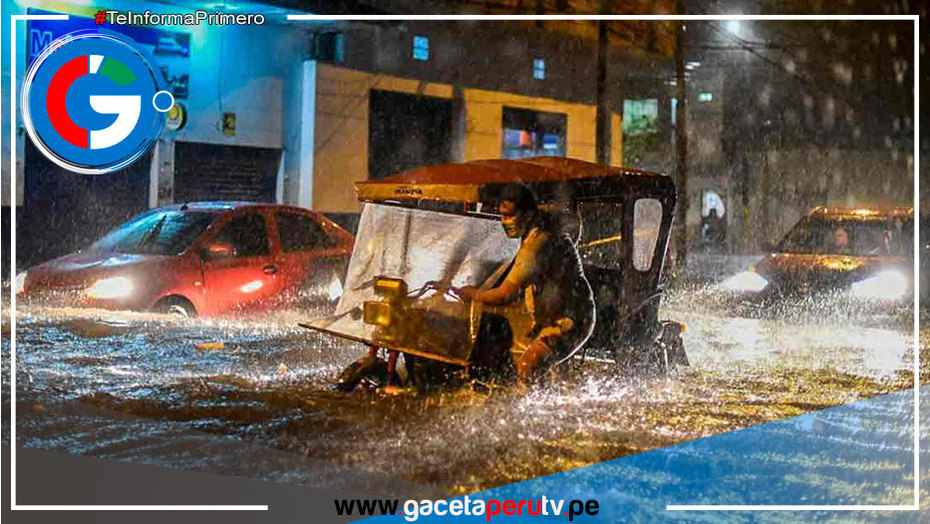 Chulucanas soportó precipitación pluvial extrema que duró varias horas