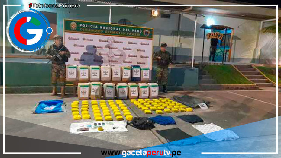 En operativo Fiscalía de la Nación incauta 560 kilos de presunto alcaloide de cocaína