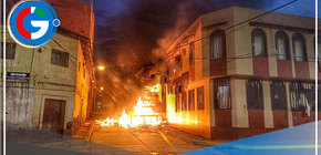 Incendian local de la sede Judicial en Juli