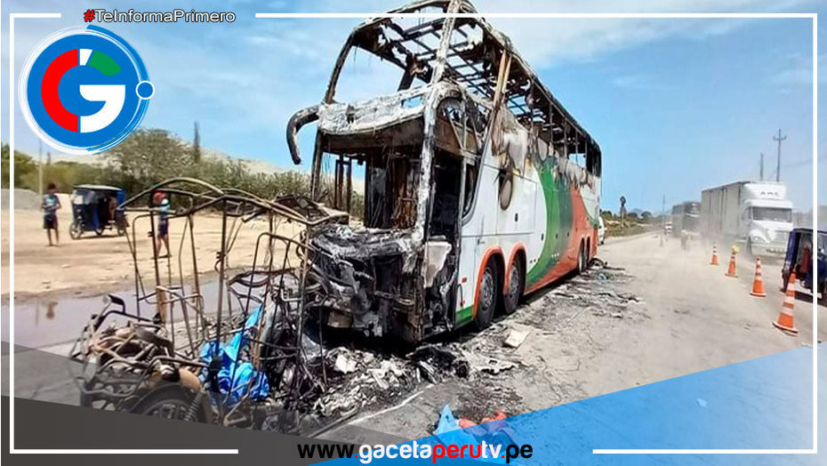 Accidente en Casma deja 12 fallecidos carbonizados, cuatro de ellos menores de edad