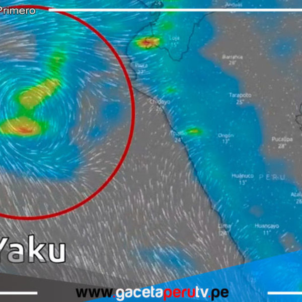 Informan presencia de ciclón Yaku frente costa peruana