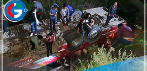 Cinco fallecidos y 16 heridos tras volcarse un bus interprovincial al río Rímac