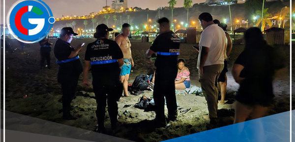 Chorrillos: Serenos desalojan bañistas en estado de ebriedad en horas de la noche 