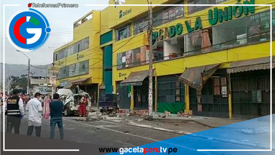 Vehículo que transportaba balones de helio explotó en plena vía pública en San Juan de Lurigancho