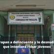 Vecinos atrapan a delincuente y lo desnudan luego de que intentara robar jóvenes 