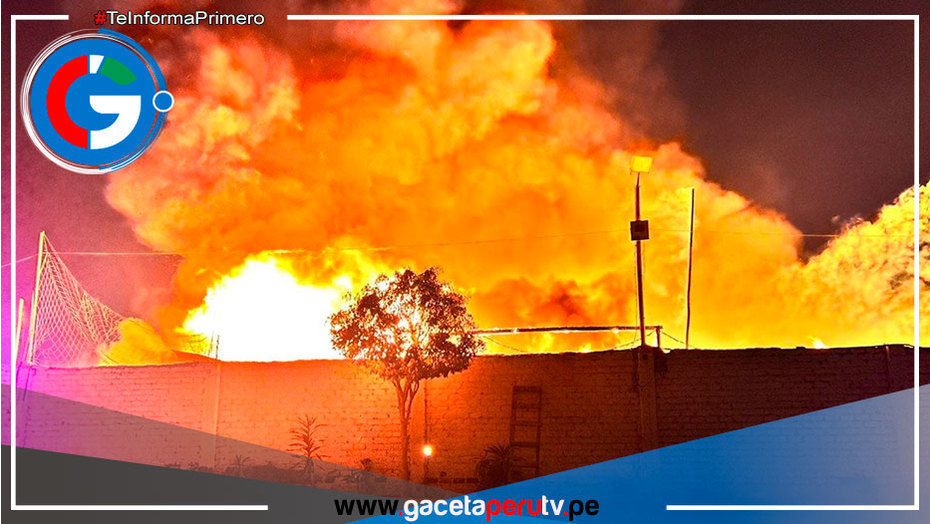 Incendio de código 3 afecta un almacén en Ate