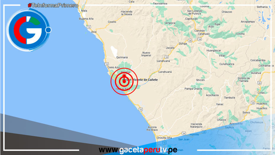 Esta mañana la región Lima fue sacudida por un sismo de magnitud 4.3
