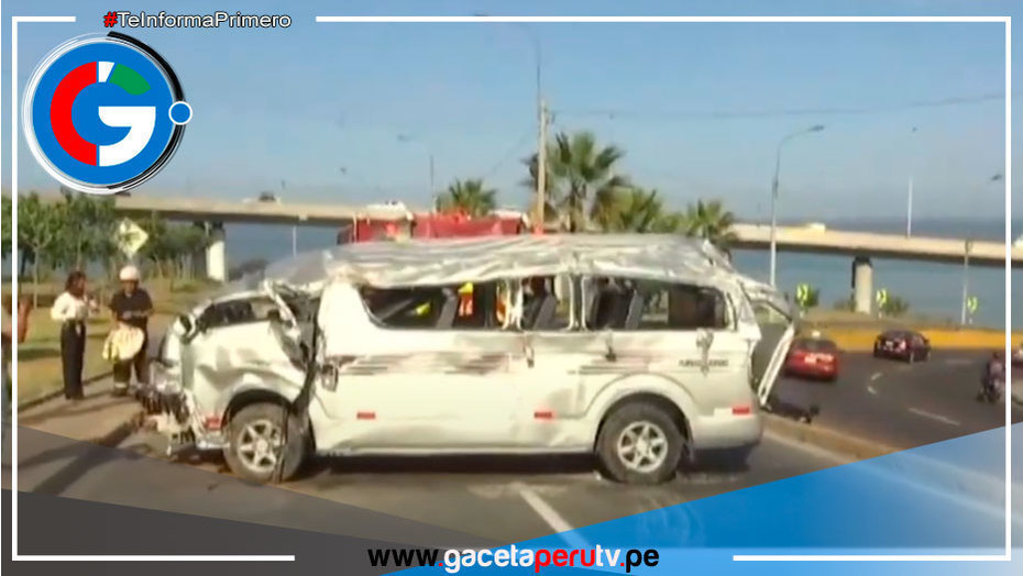 Accidente de movilidad escolar deja 4 niños heridos en Barranco