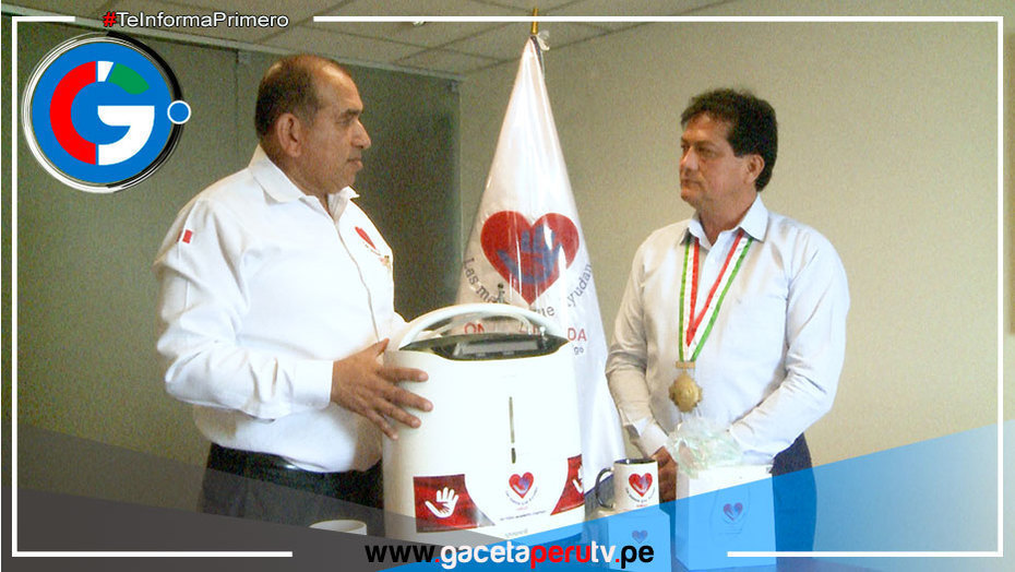 La ONG “Las Manos que Ayuda de Corazón” dona Concentrador de Oxígeno a Municipalidad de Amarilis