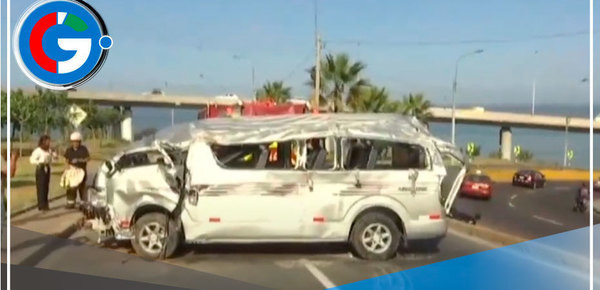 Accidente de movilidad escolar deja 4 niños heridos en Barranco