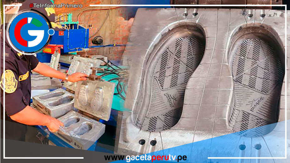 Policía interviene fábrica clandestina de zapatillas en Comas