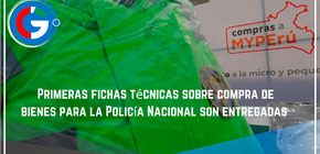Primeras fichas técnicas sobre compra de bienes para la Policía Nacional son entregadas 