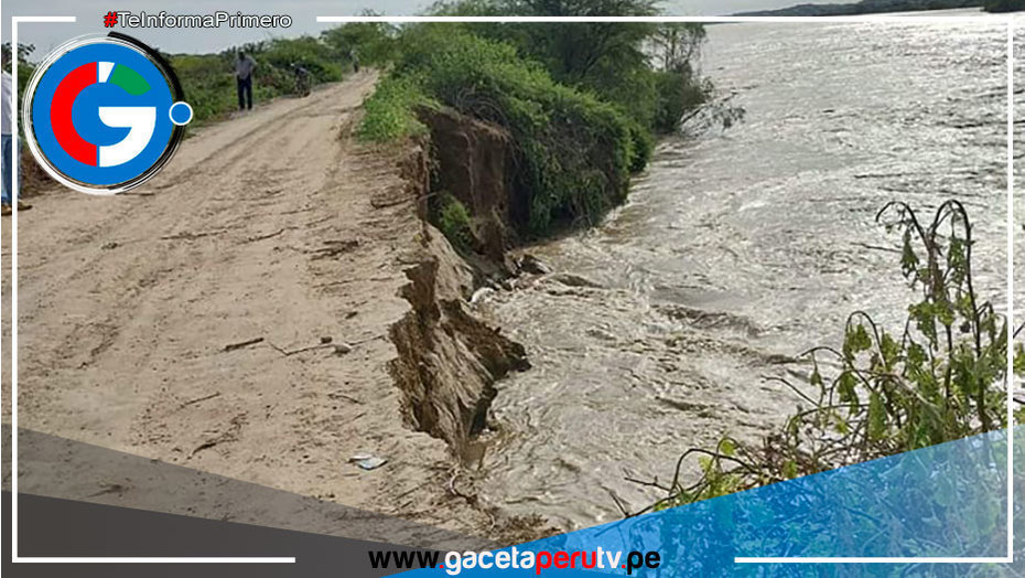 Ruptura de dique pone en riesgo a comunidades en el distrito de Colán, Piura