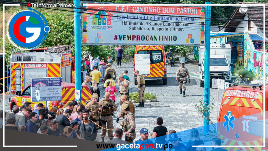 Hombre mata a 4 niños en guardaría con hacha en Brasil