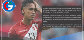 El jugador de la selección reconoció a su hijo con Daniela Castro