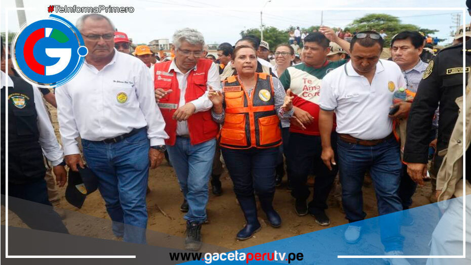 Presidenta Dina Boluarte viaja a Piura para atender emergencia por lluvias