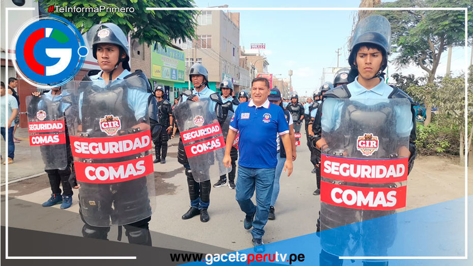 Alcalde de Comas impone principio de autoridad en el distrito