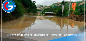 Alerta roja por el aumento del nivel del río Utcubamba.