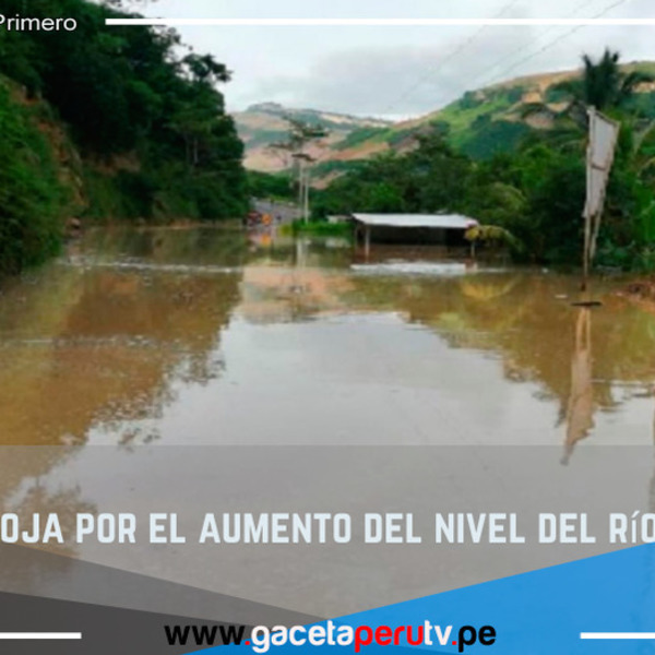 Alerta roja por el aumento del nivel del río Utcubamba.