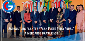 Agricultura plantea “Plan Flete Perú Rural” a mercados brasileños