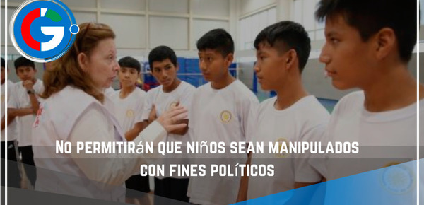 No permitirán  que niños sean manipulados con fines políticos