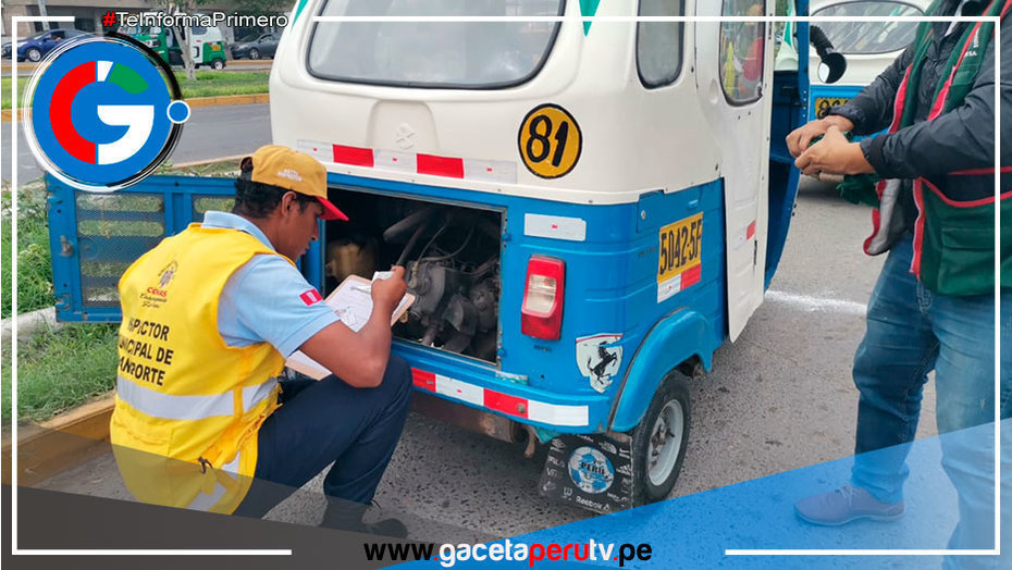 Más de 16 mil mototaxis autorizados pasaran constatación de características en Comas