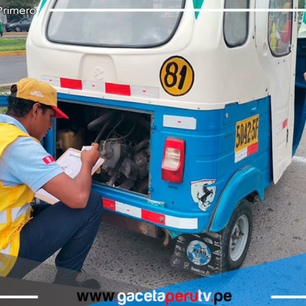 Más de 16 mil mototaxis autorizados pasaran constatación de características en Comas 