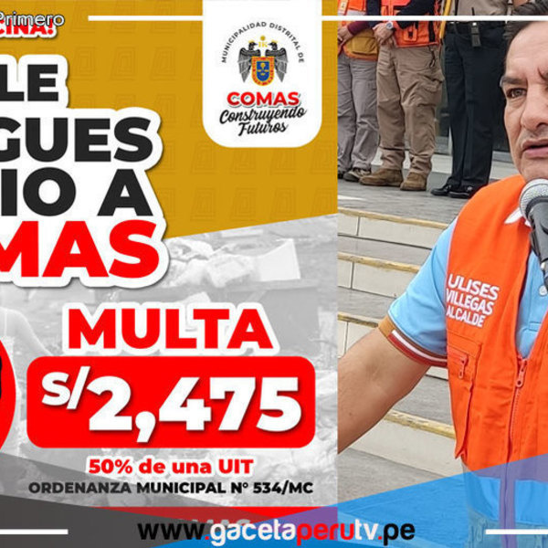 Alcalde lanza campaña “No le juegues sucio a Comas” 