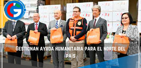 Gestionan ayuda humanitaria para el norte del país.