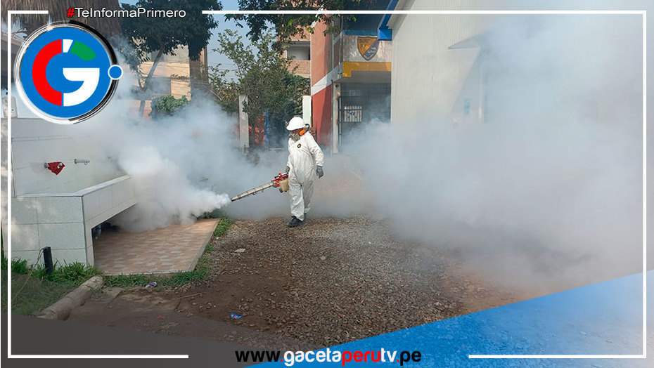 Fumigan la ORM y 3 colegios de Comas en la lucha contra el dengue